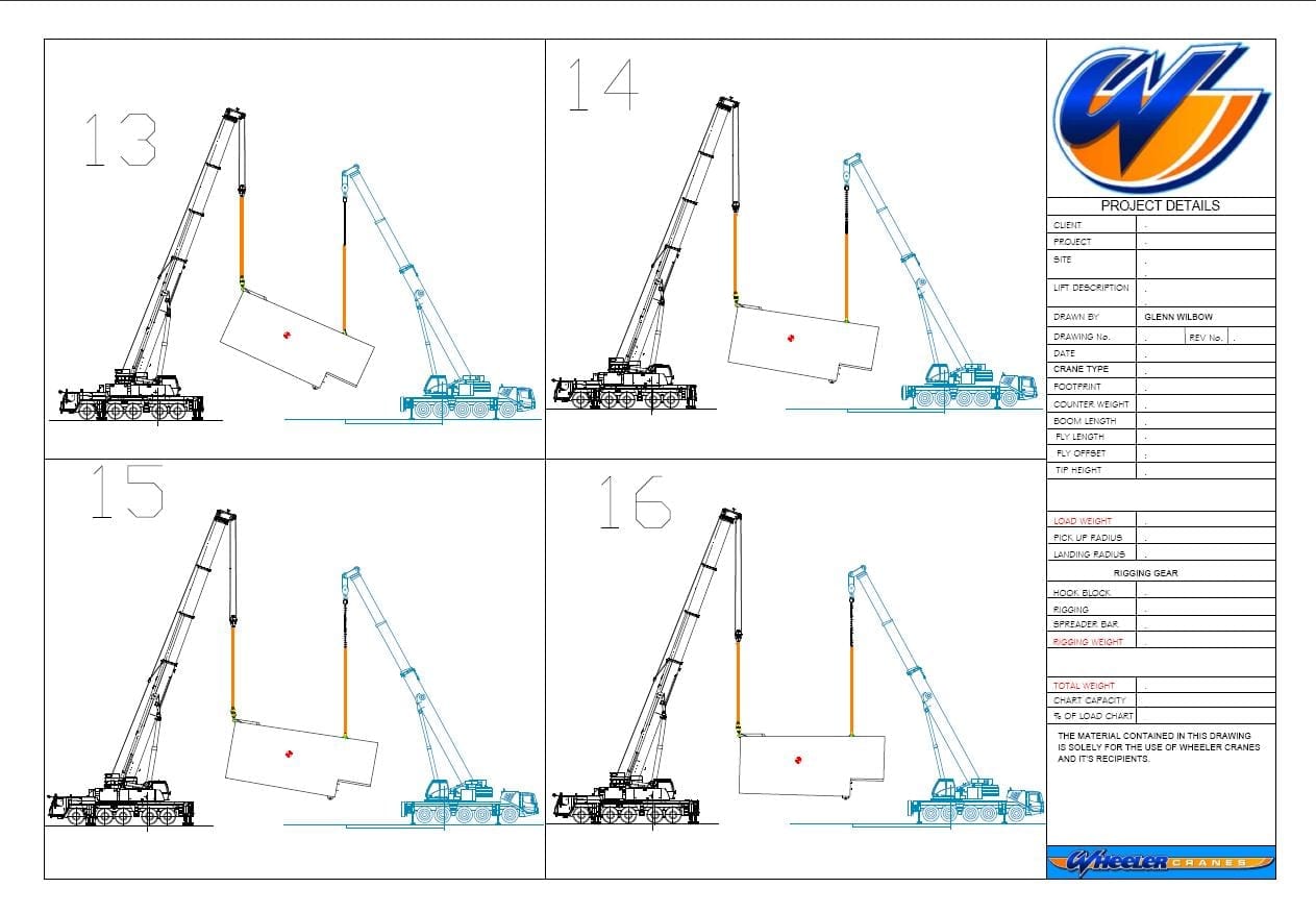 overhead crane lift plan