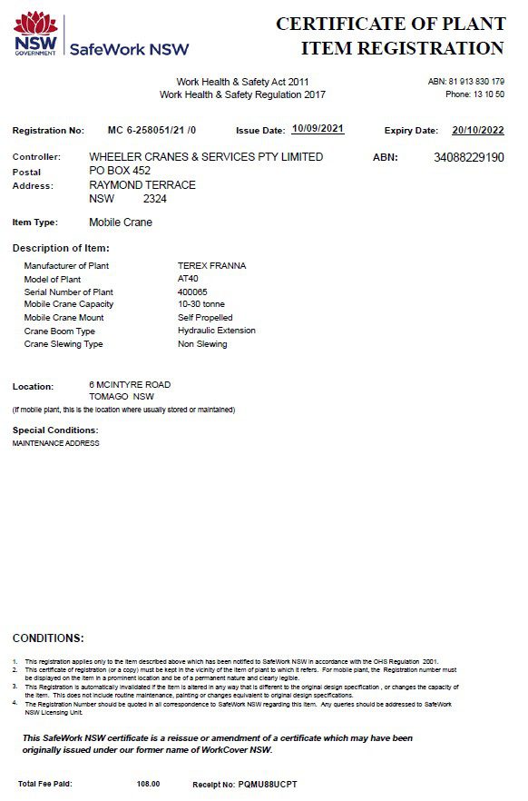 Franna Cranes | Newcastle, Maitland, Hunter & Great Lakes